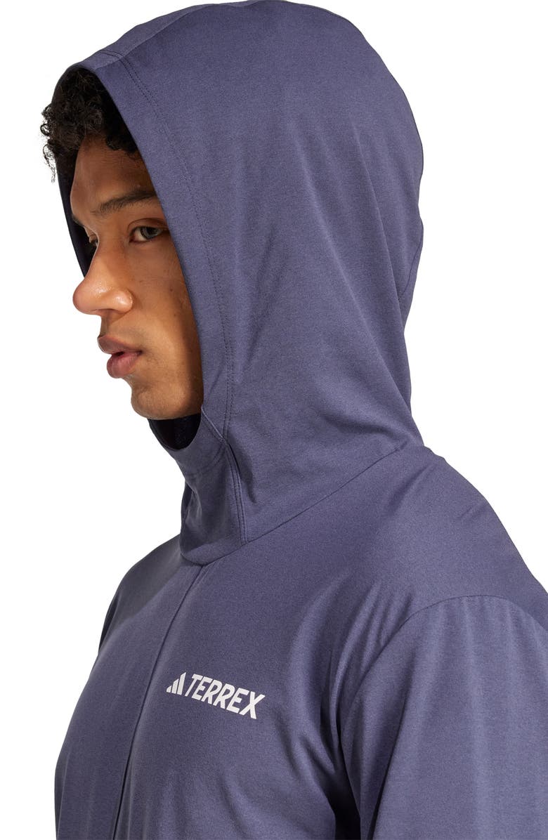 adidas Terrex Climacool Hooded Pullover, Alternate, color, Shadow Navy