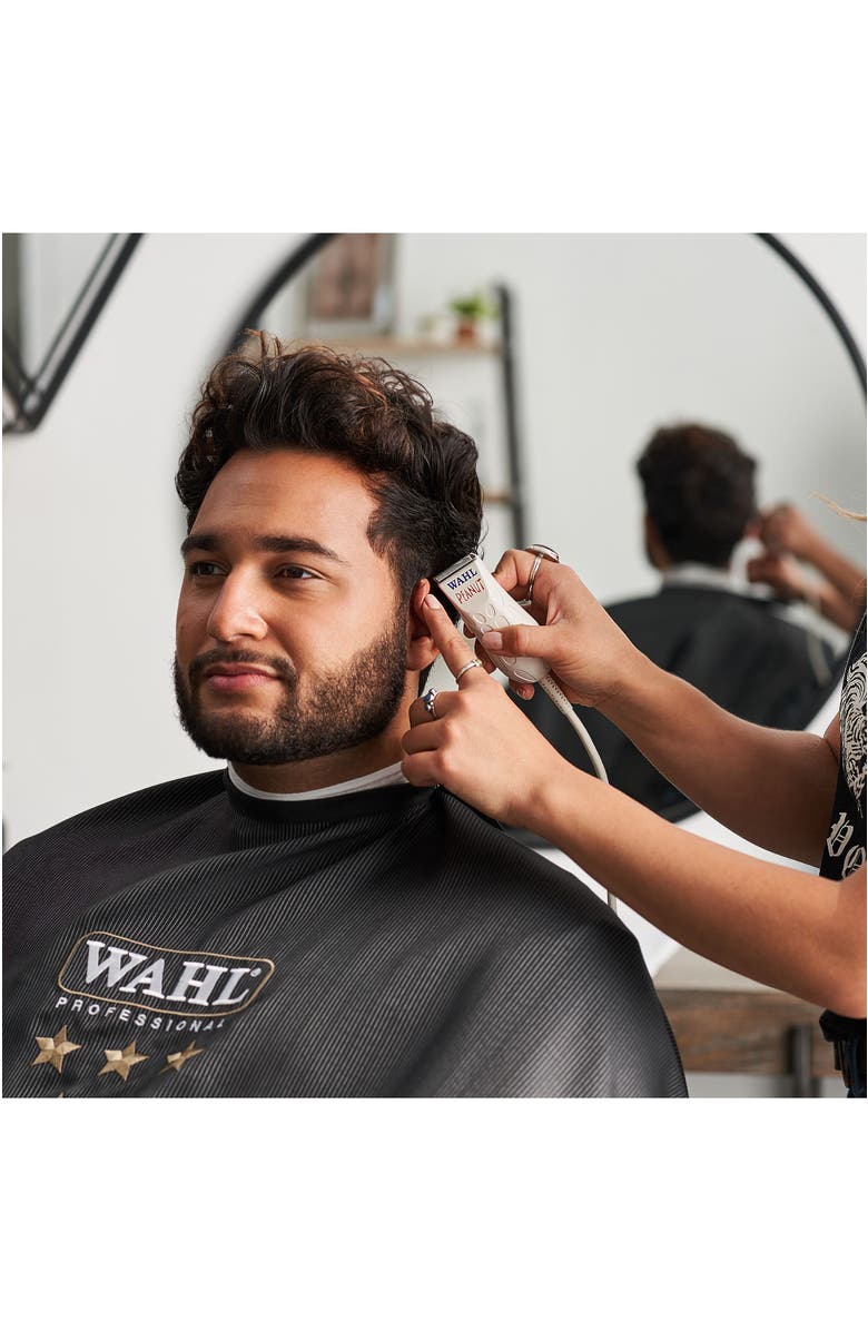 Wahl Professional Peanut - Professional Beard Trimmer and Hair Clipper Kit - Adjustable Hair Cutting Tool with 4 Guide Combs, Alternate, color, White