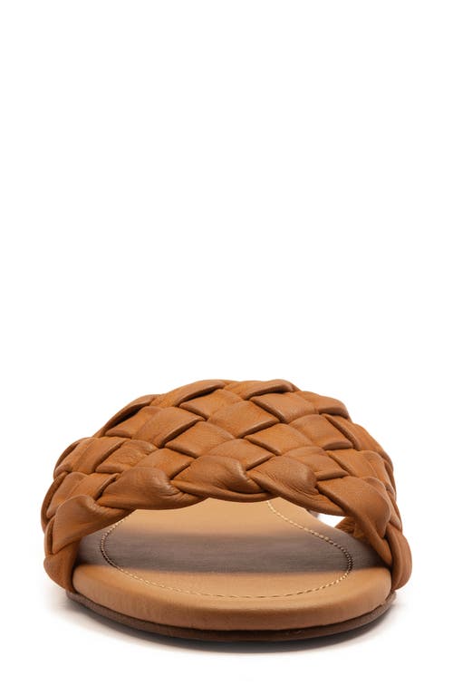 Off The Hook London Clerkenwell Braided Sandal In Brown