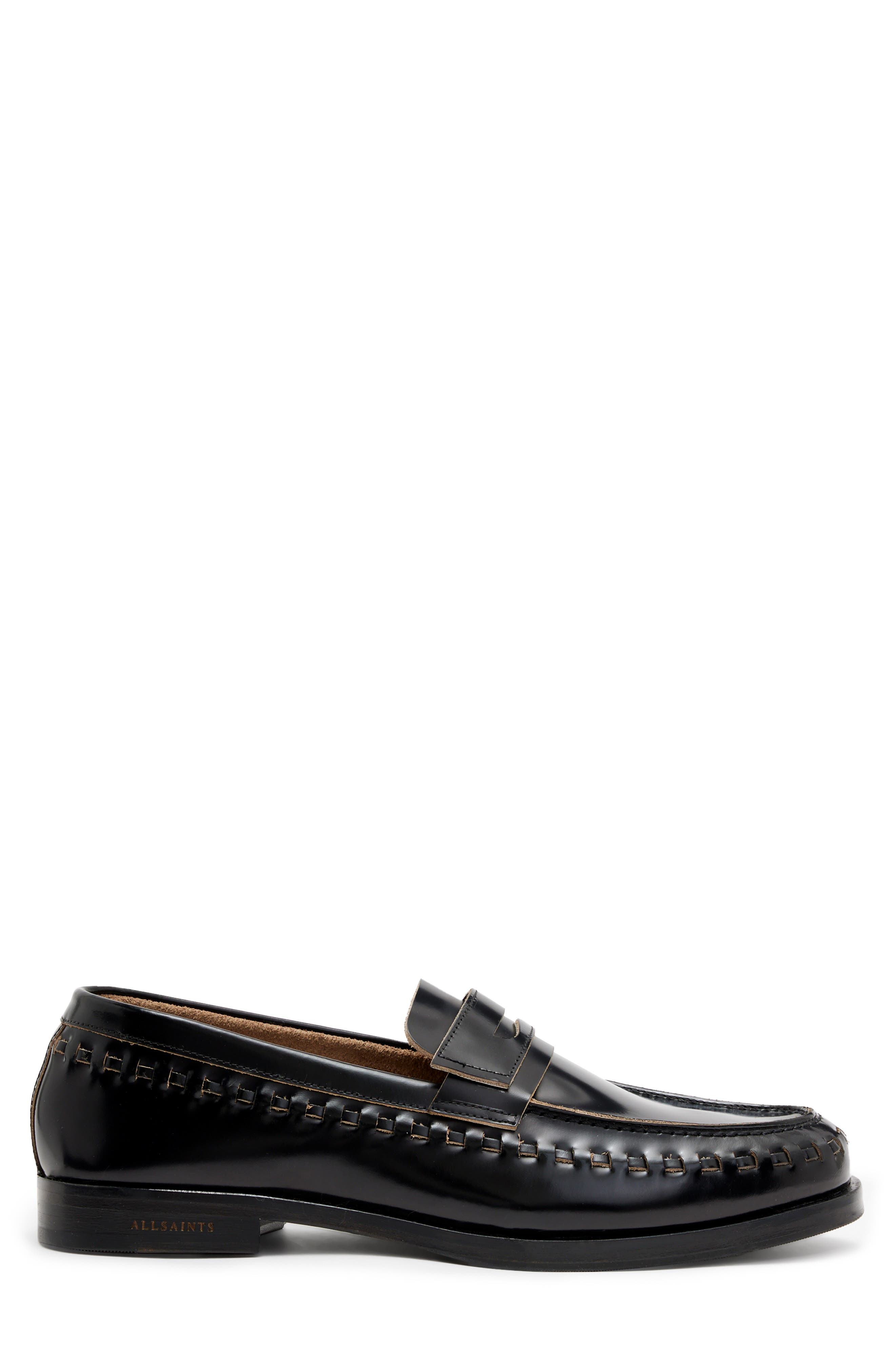 AllSaints Sammy Penny Loafer, Alternate, color, 