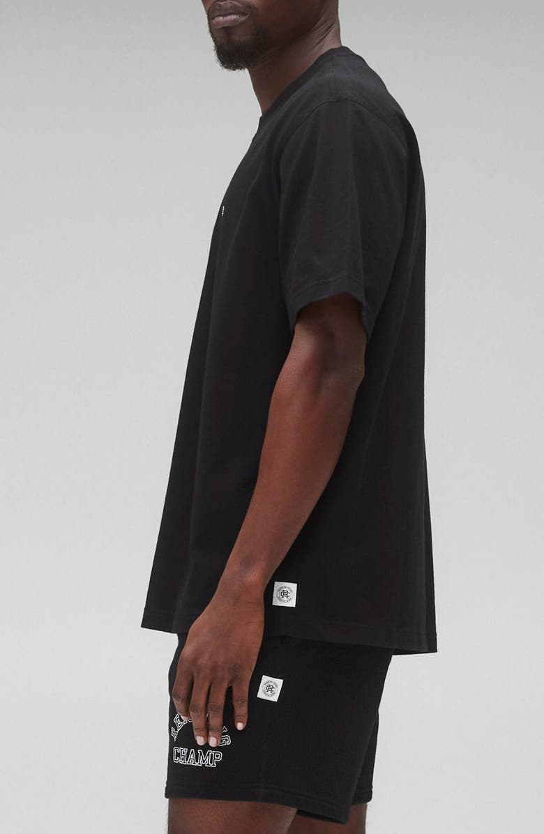 Reigning Champ Monogram Embroidered Midweight Jersey T-Shirt, Alternate, color, 