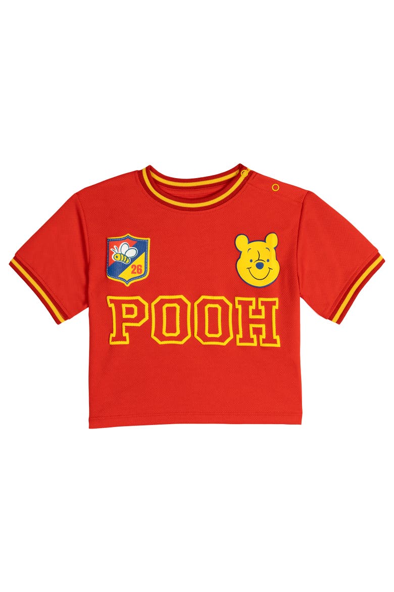 Winnie the Pooh Athletic 2-Piece T-Shirt and Shorts Set, Alternate, color, Pooh Red Blue Yellow