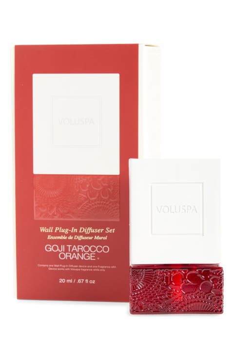Goji Tobacco Orange Wall Plug-In Diffuser Starter Kit