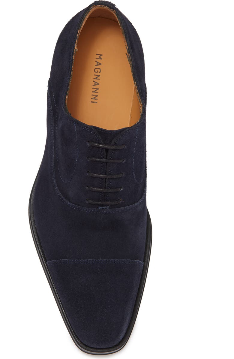 Magnanni Tosi Cap Toe Suede Oxford, Alternate, color,