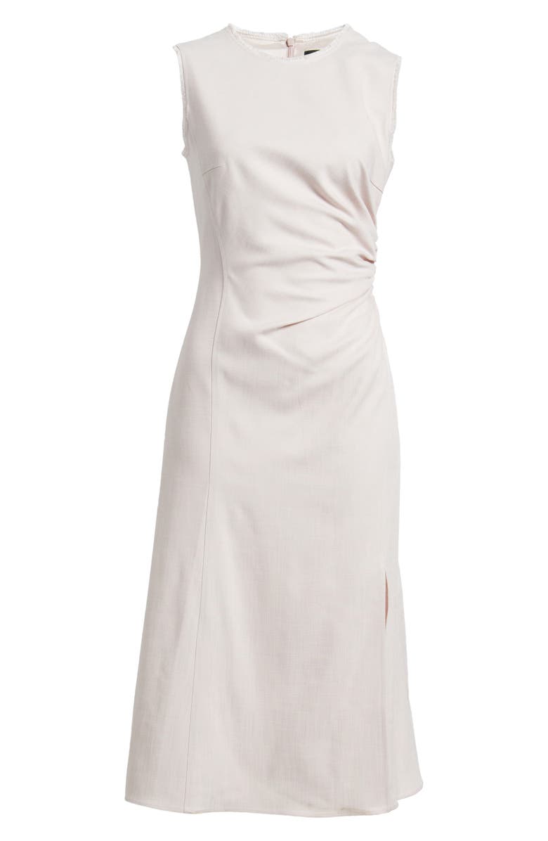 BOSS Dianah Fringe Trim Dress, Alternate, color, Crystal Melange