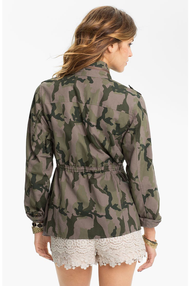 Fire Studded Camo Army Jacket, Alternate, color, CAMO