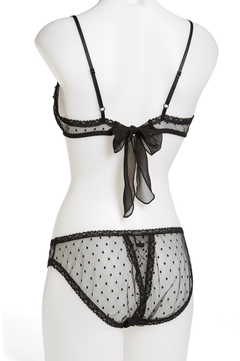 'Cou Cou Lola' Open Seam Bralette, Alternate, color, BLACK