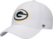 '47 Men's '47 White Green Bay Packers Clean Up Adjustable Hat