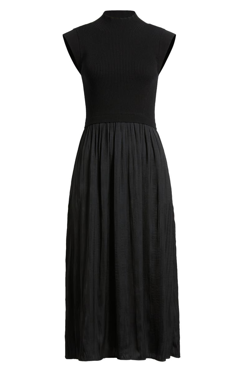 Vince Camuto Mixed Media Midi Dress, Alternate, color,