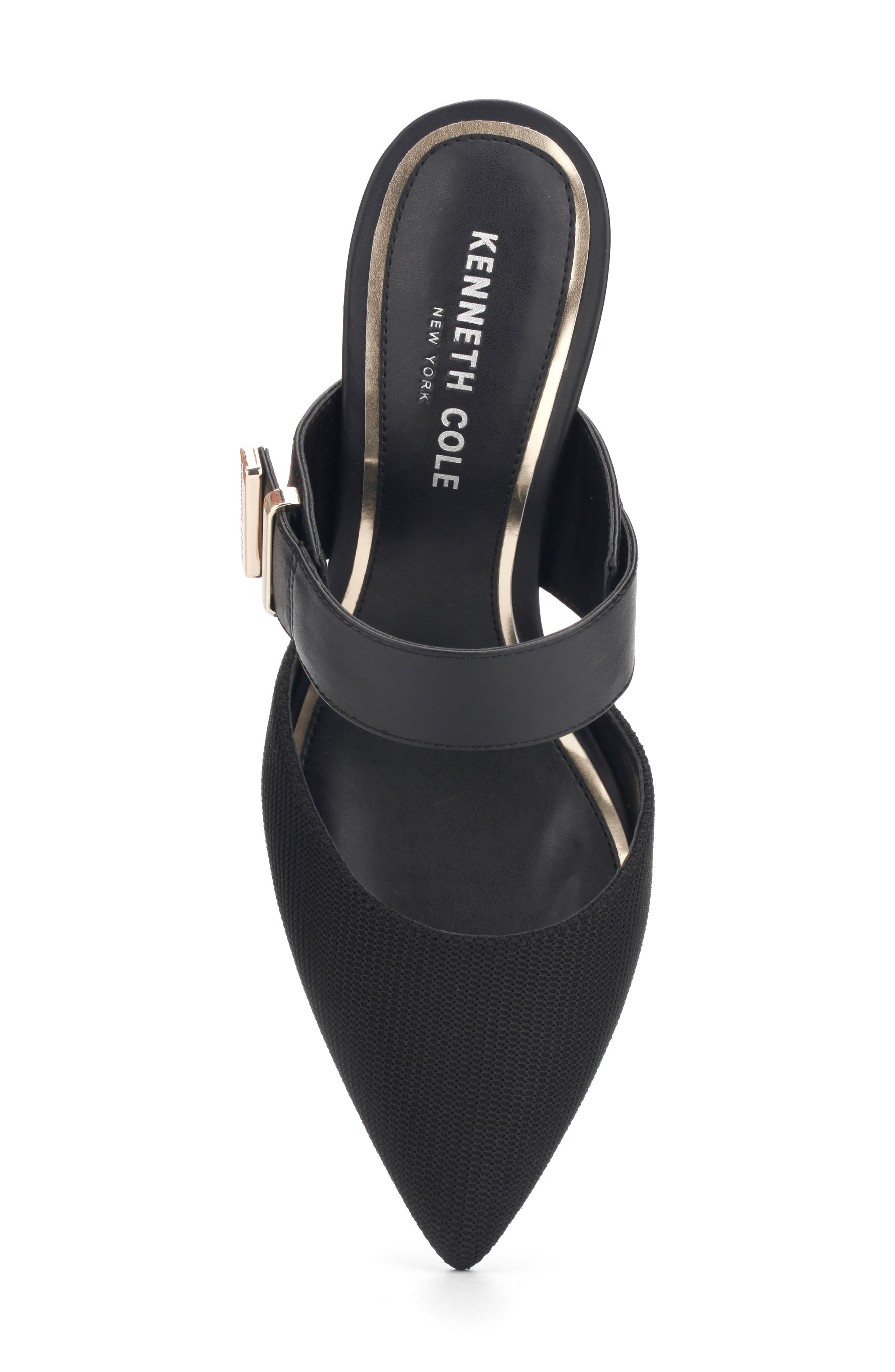 Roslyn Buckle Mule, Alternate, color, BLACK