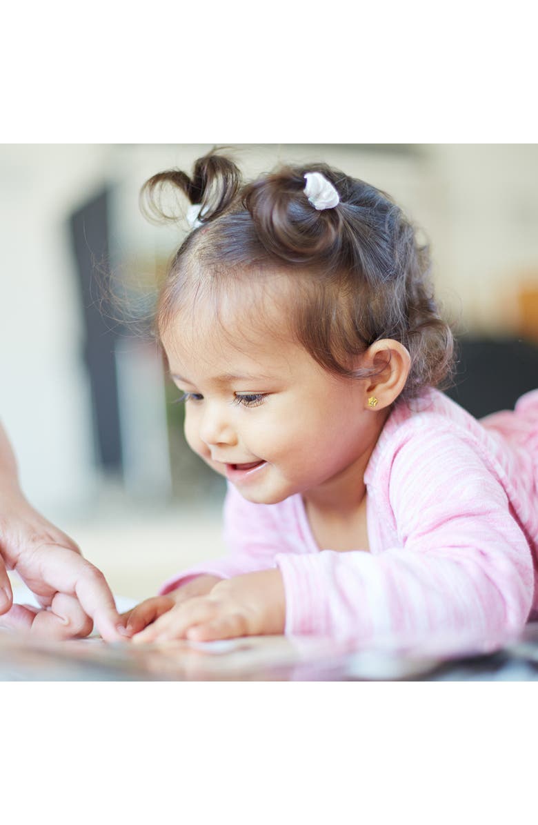 In Season Jewelry 14k Genuine Diamond Star Earrings, Alternate, color, Gold