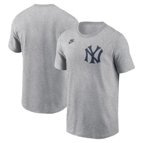 Men
s Nike Heather Charcoal New York Yankees Cooperstown Wordmark T-Shirt