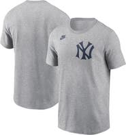 Nike Men's Nike Heather Charcoal New York Yankees Cooperstown Wordmark T-Shirt