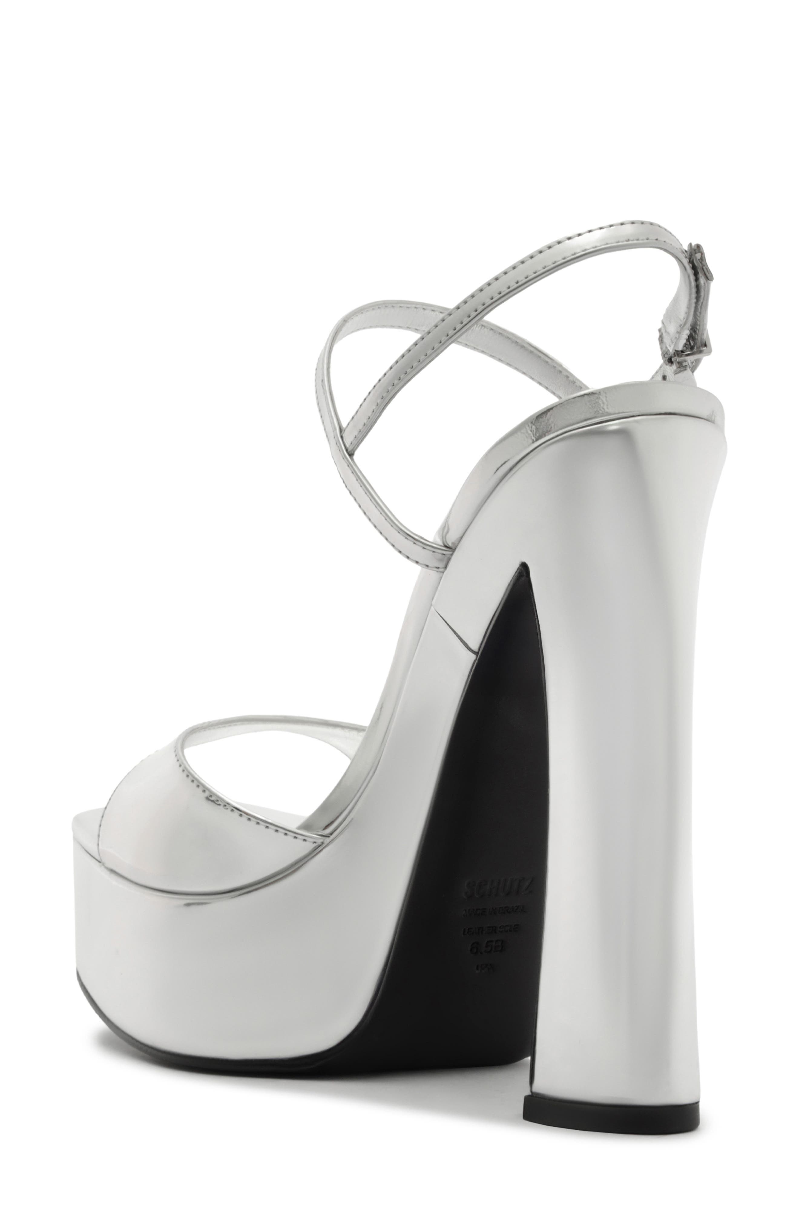 Arlene Platform Sandal, Alternate, color, SILVER