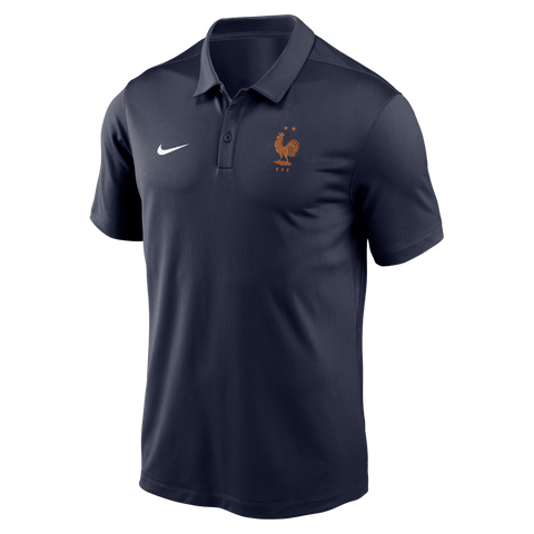 Men's Nike Navy France National Team Victory Solid Dri-FIT Polo