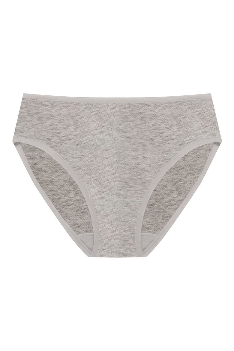 Bliss Bare Cotton Hipster Briefs, Alternate, color, LT GRY HTH