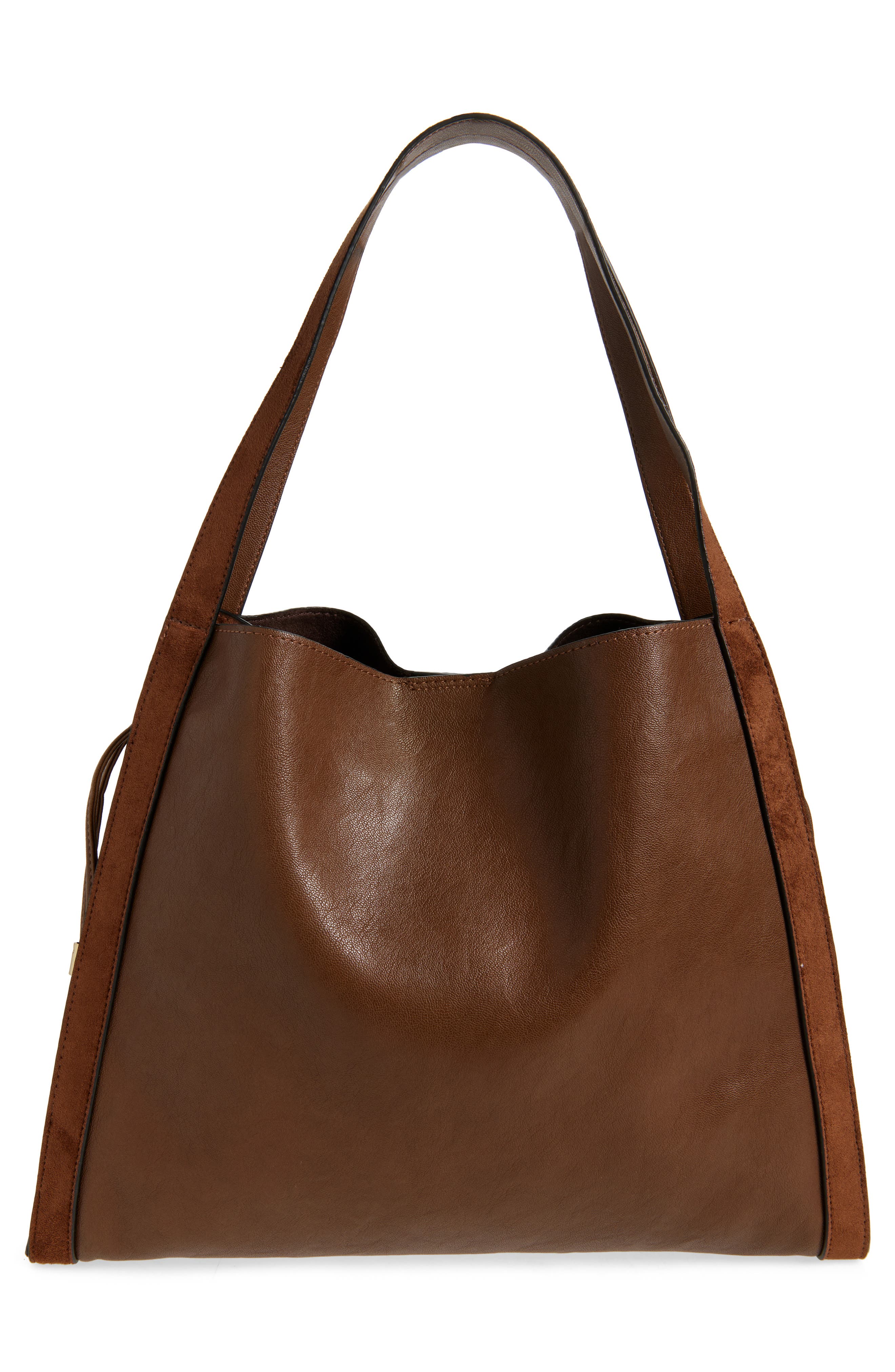 Dolce Vita Fallon Faux Leather Shoulder Bag, Alternate, color, Cognac