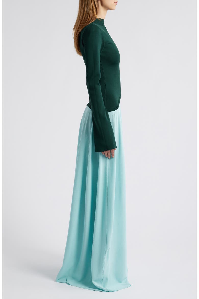The Soglio Long Sleeve Maxi Dress, Alternate, color, EVERGREEN / SKY