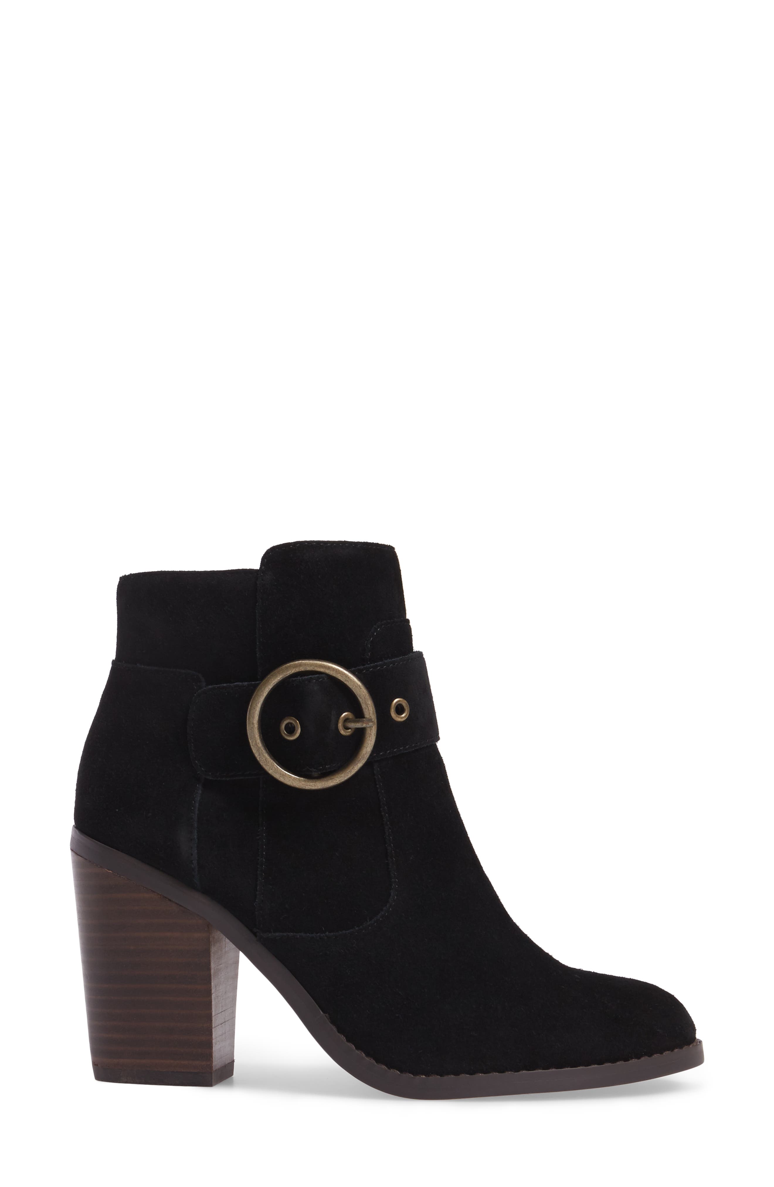 Grove Buckle Bootie, Alternate, color, BLACK