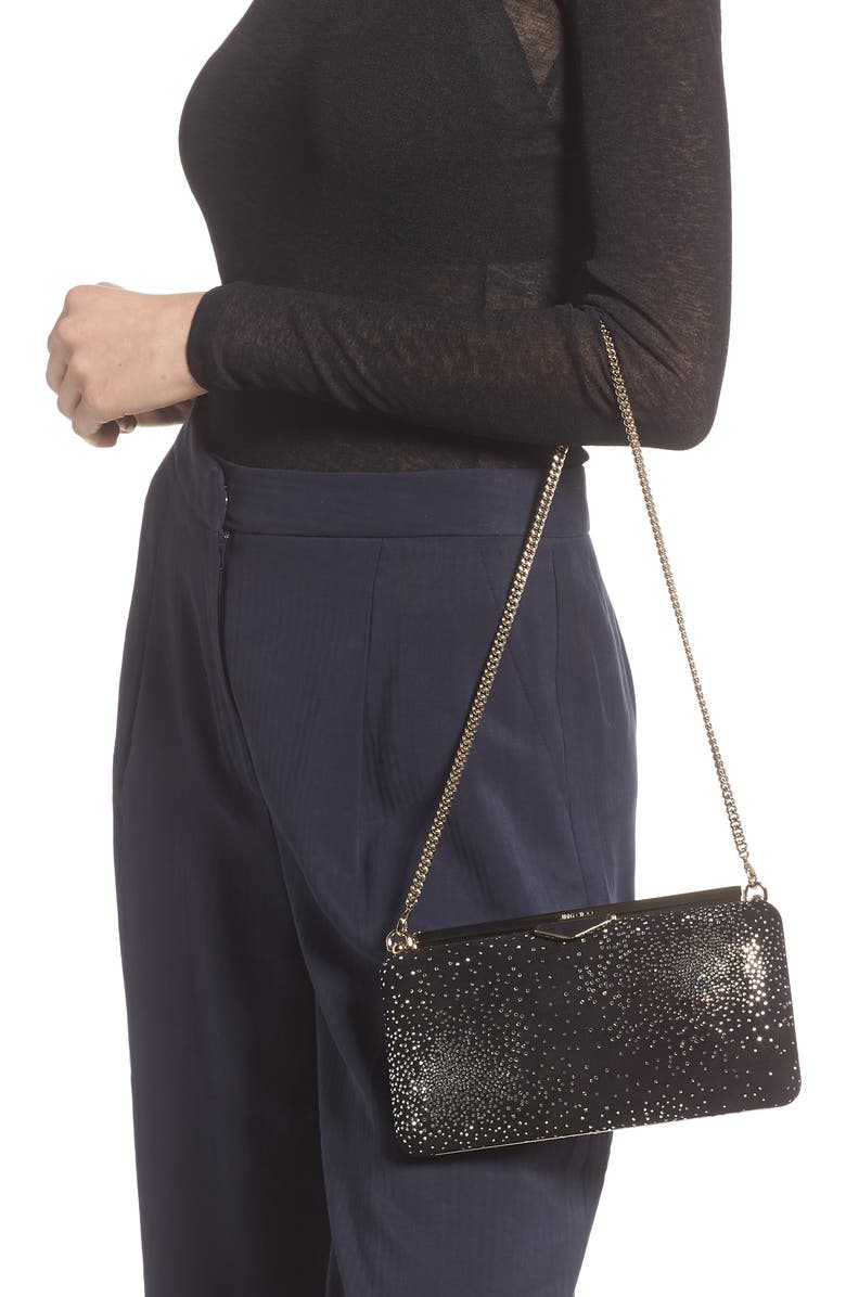 Jimmy Choo Ellipse Constellation Embellished Clutch, Alternate, color,