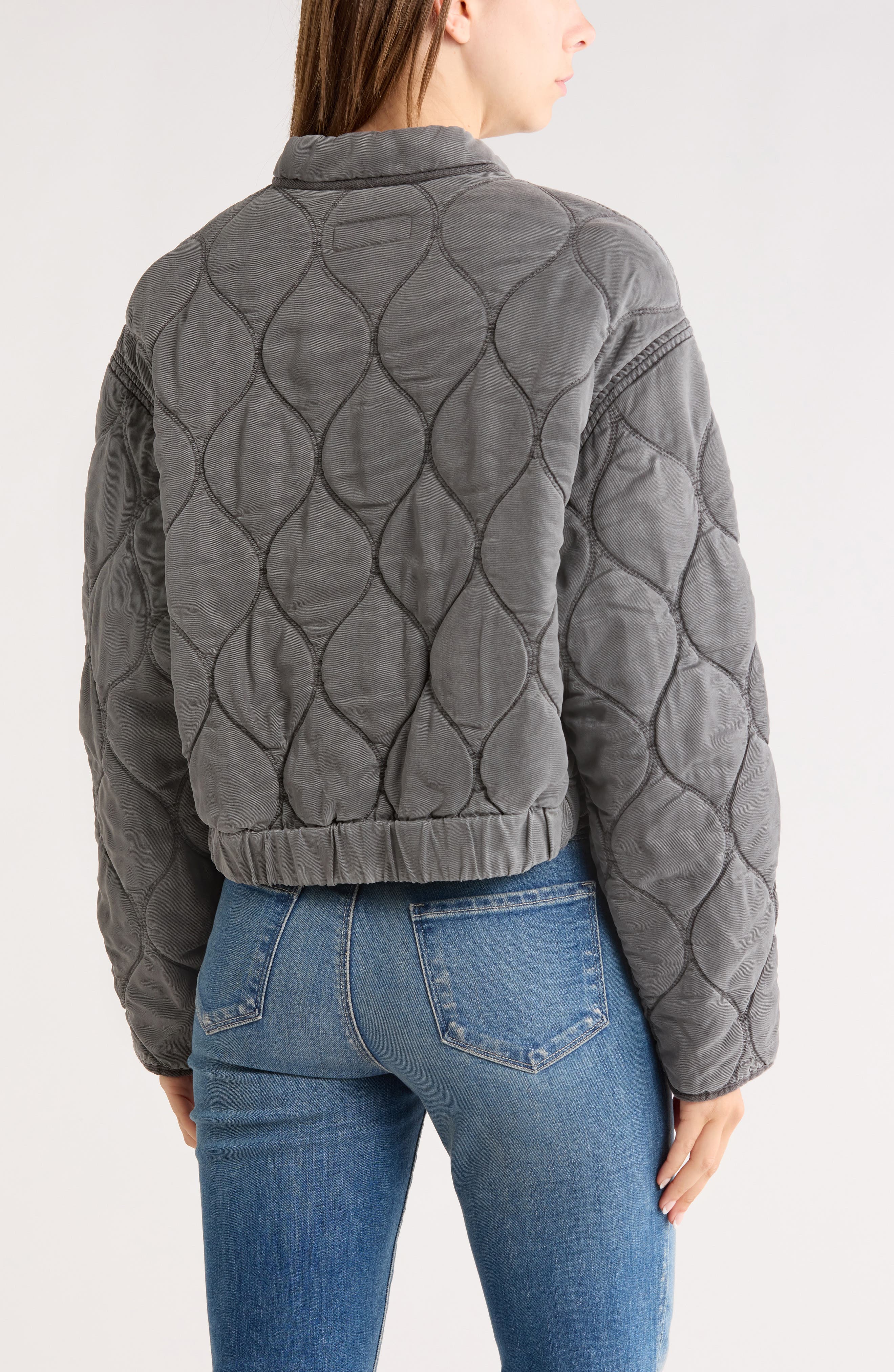 Quilted Bomber Jacket - image 2
