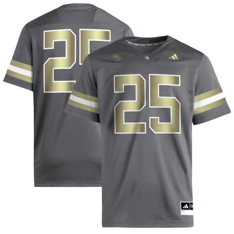 Men
s adidas #25 Gray Georgia Tech Yellow Jackets Premier Jersey