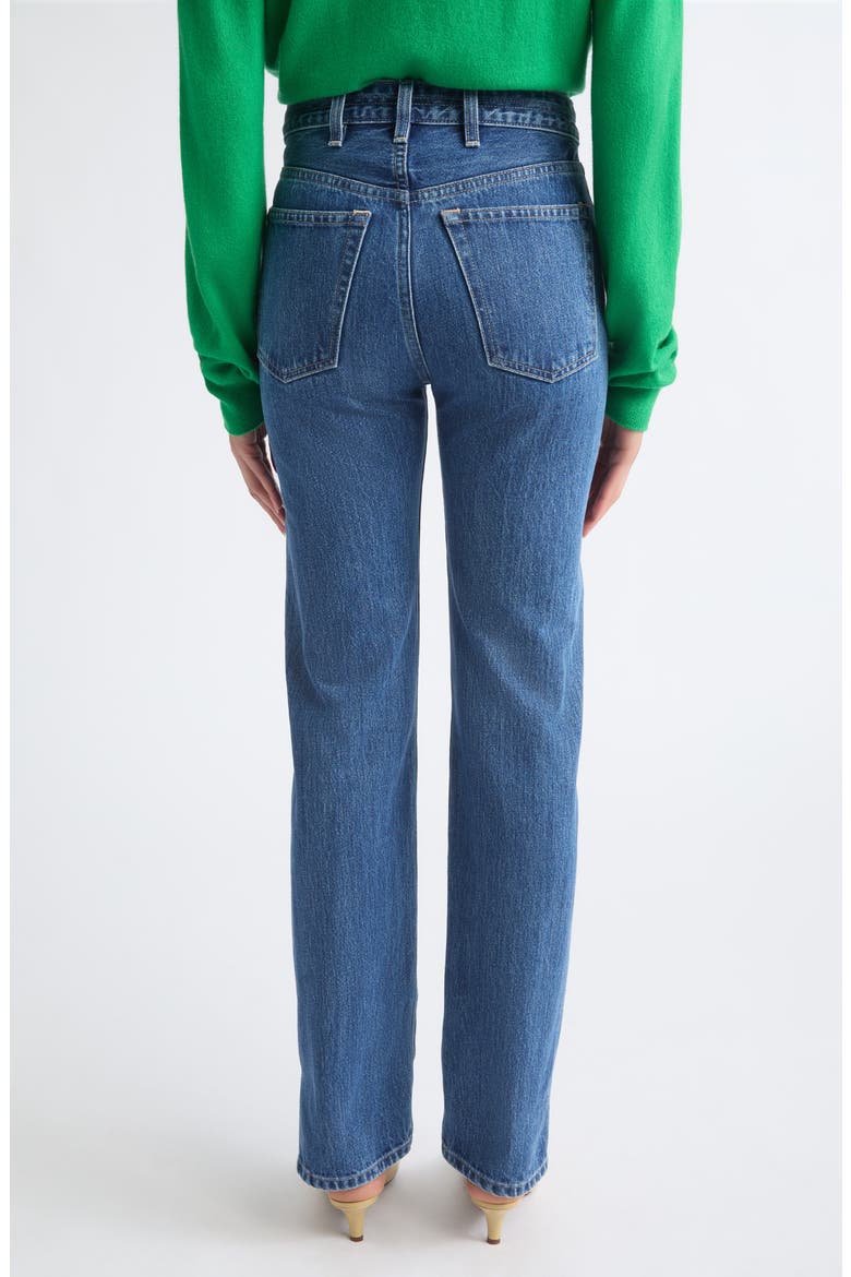 Agnes High Waist Straight Leg Jeans, Alternate, color, SLOAN WASH