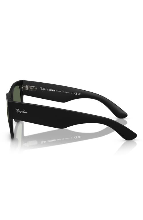 Ray Ban Ray-ban Mega Wayfarer Liteforce 50mm Square Sunglasses In Sand Black