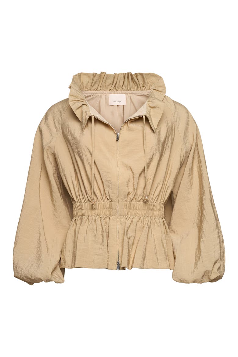 Deana Woven Jacket, Alternate, color, KHAKI