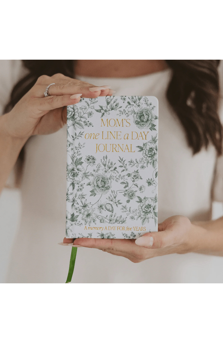 SWEET WATER DECOR Mom's One Line a Day Journal, Alternate, color, Green Delft
