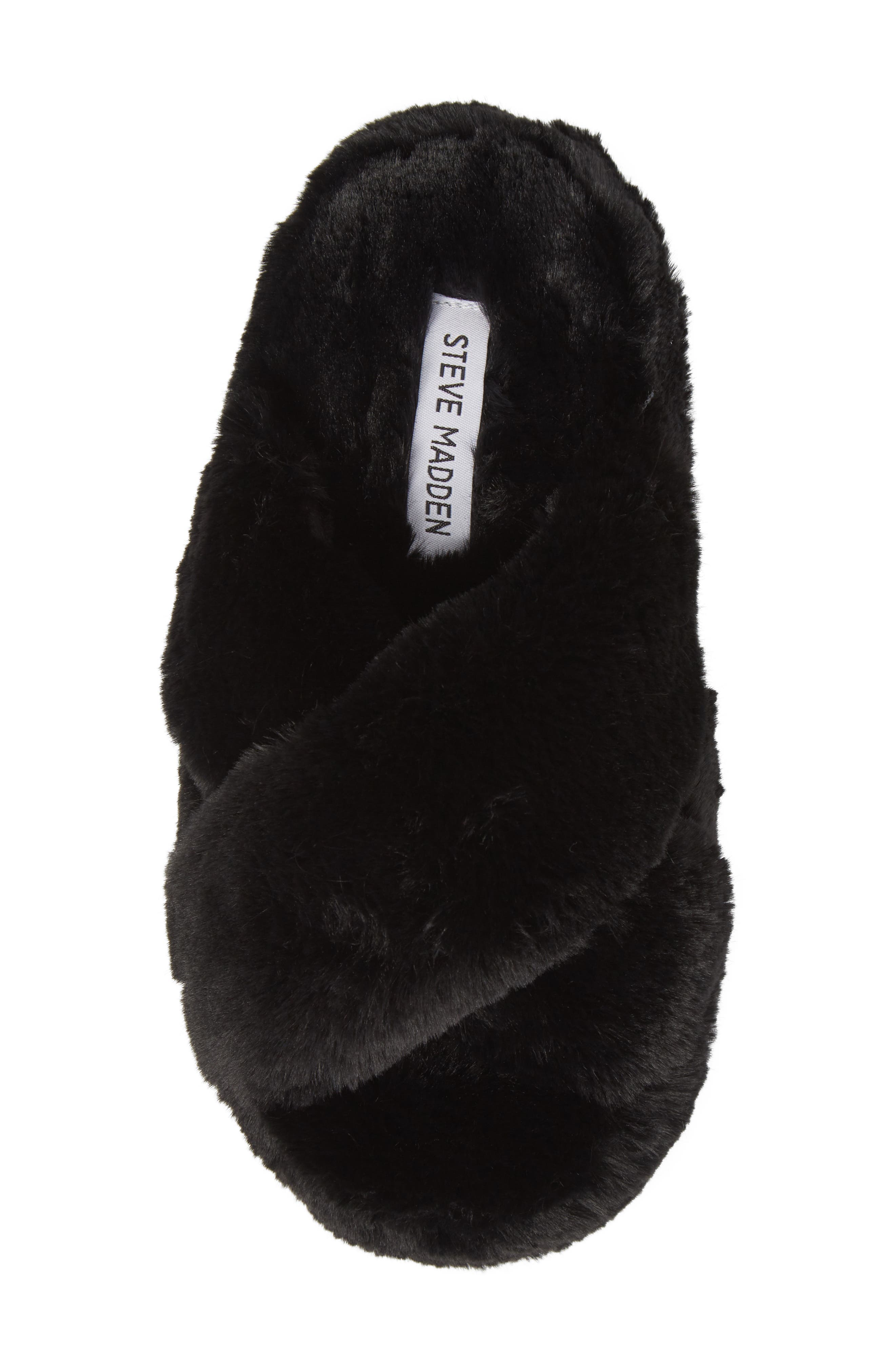 Steve Madden Comfy Faux Fur Slipper, Alternate, color, 