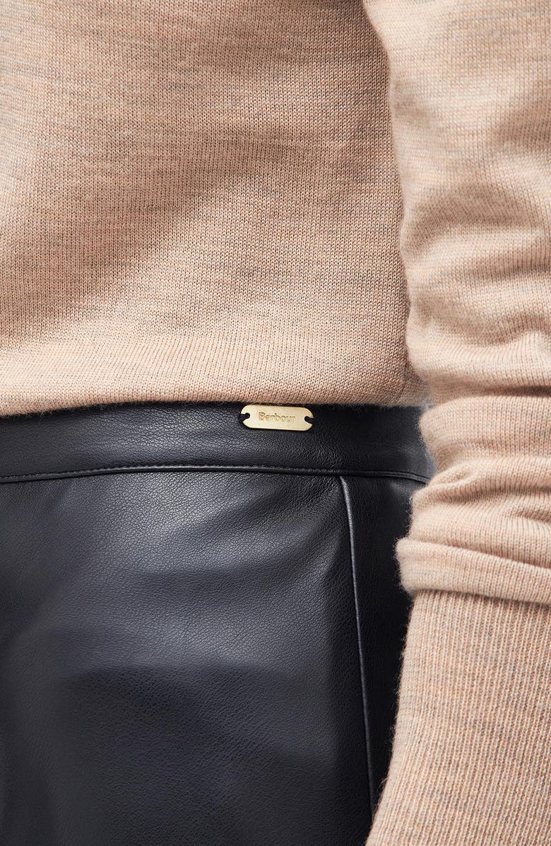 Barbour Alberta Faux Leather Skirt, Alternate, color,