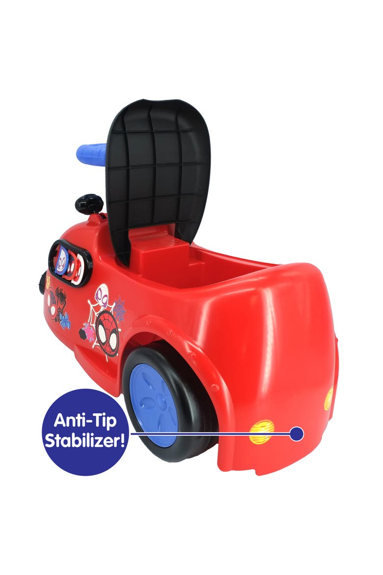 Zoom n' Go Activity Ride-On Spidey Marvel Vehicle, Alternate, color, Red