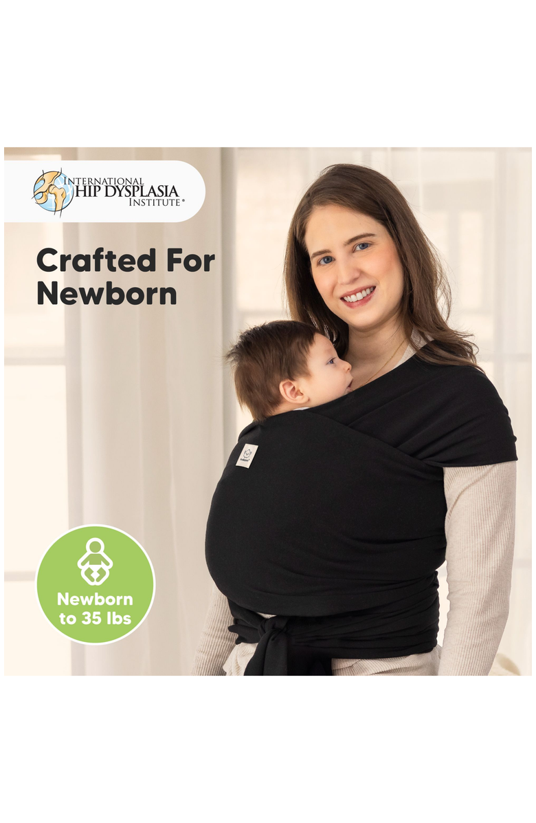 KeaBabies Original Wrap Carrier, Alternate, color, Trendy Black