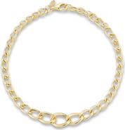 Ember Fine Jewelry 14K Gold Graduated Chain Bracelet