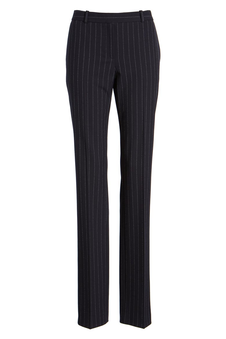 Titana Pinstripe Suit Trousers, Alternate, color, NAVY FANTASY
