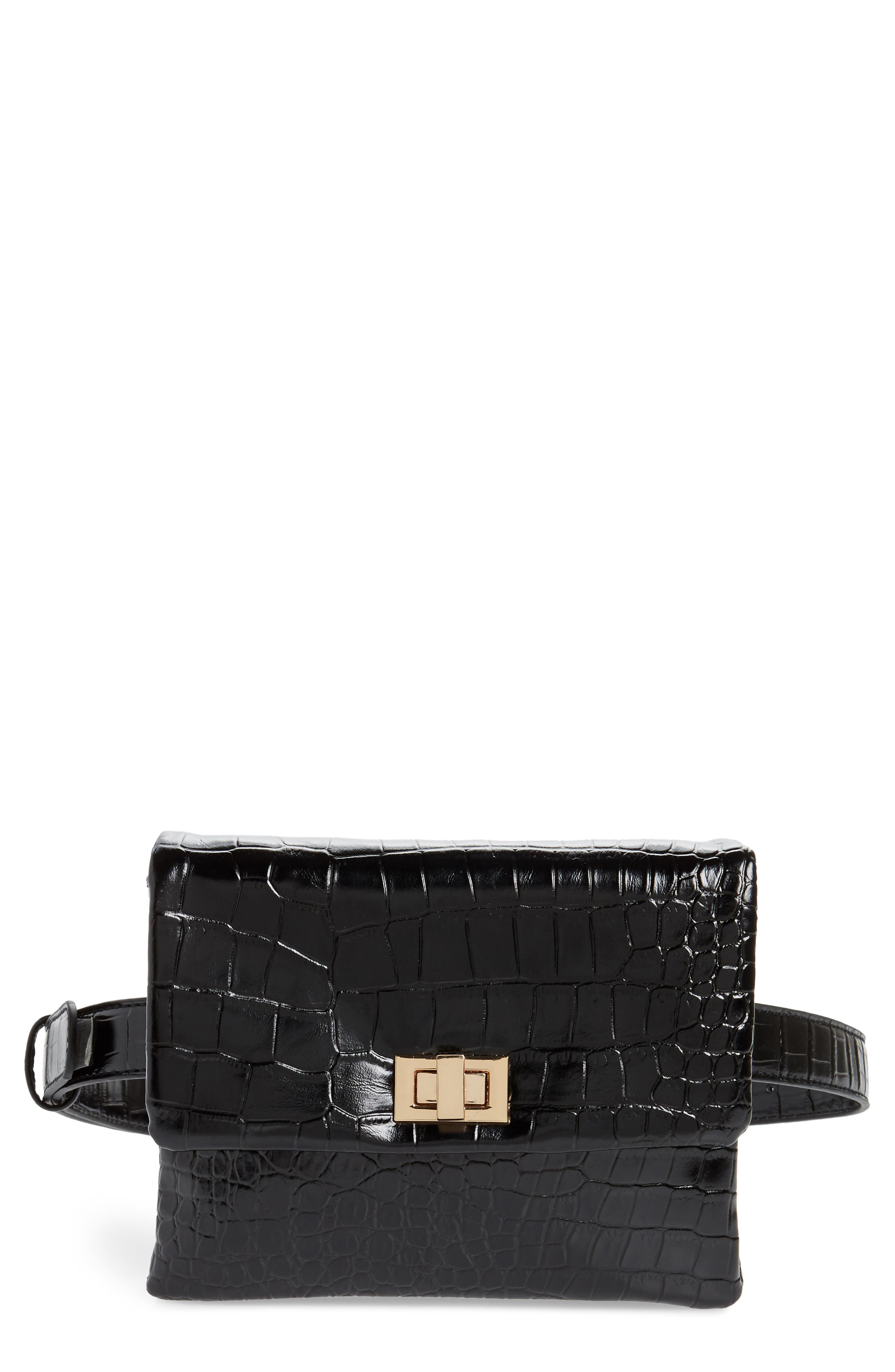 Mali + Lili Aria Convertible Vegan Leather Belt Bag, Main, color, 