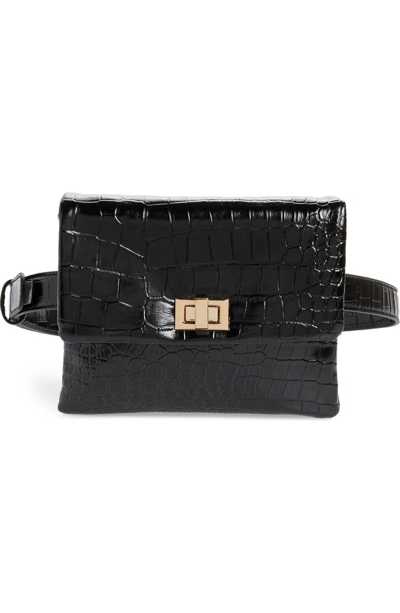 Mali + Lili Aria Convertible Vegan Leather Belt Bag, Main, color,