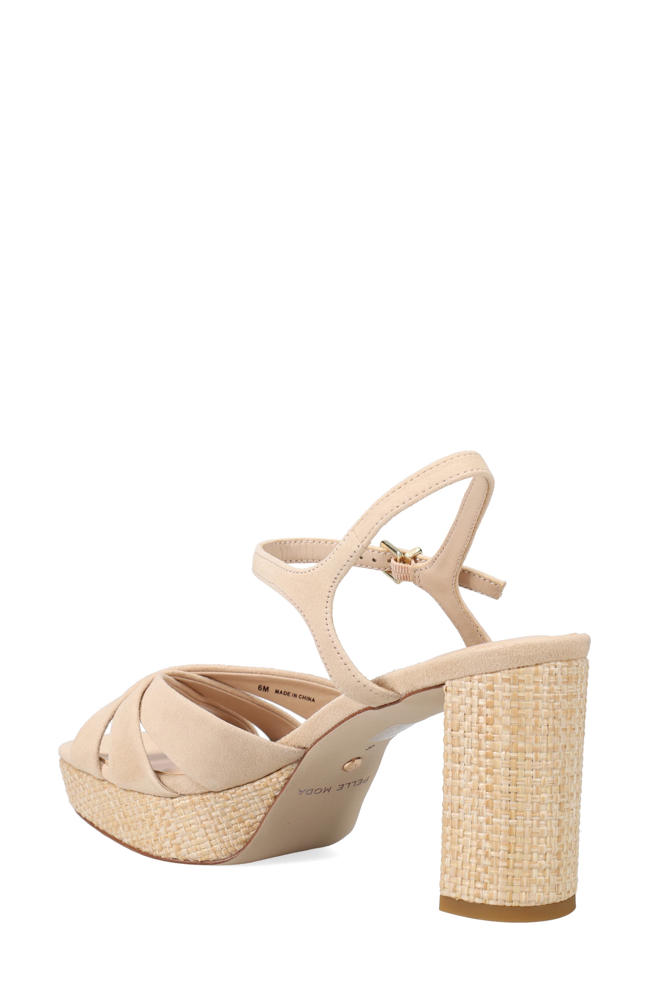 Petina Ankle Strap Platform Sandal, Alternate, color, BEIGE