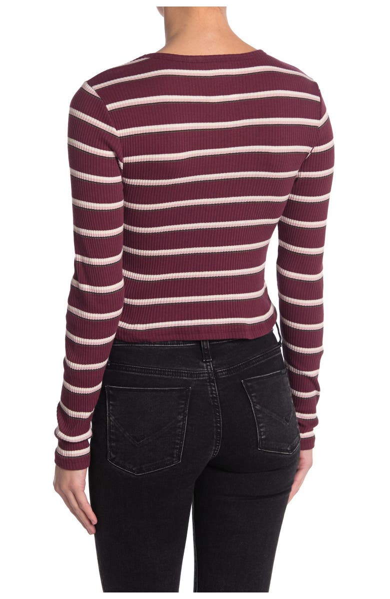 Dickies Stripe Rib Knit Top, Alternate, color, 