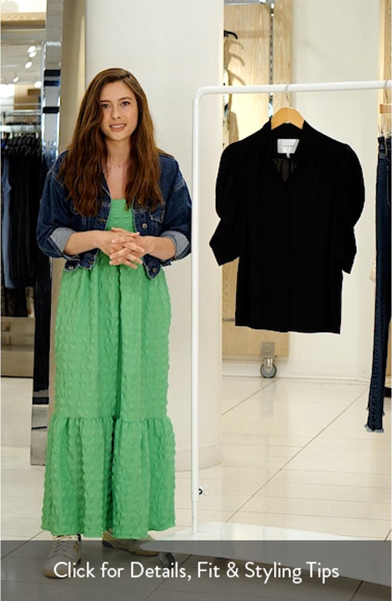 Gillian Puff Sleeve Silk Blouse, sales video thumbnail