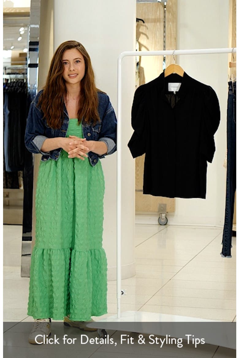 Gillian Puff Sleeve Silk Blouse video