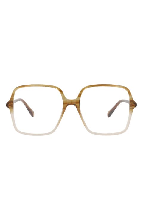 53mm Square Clear Lens Optical Glasses