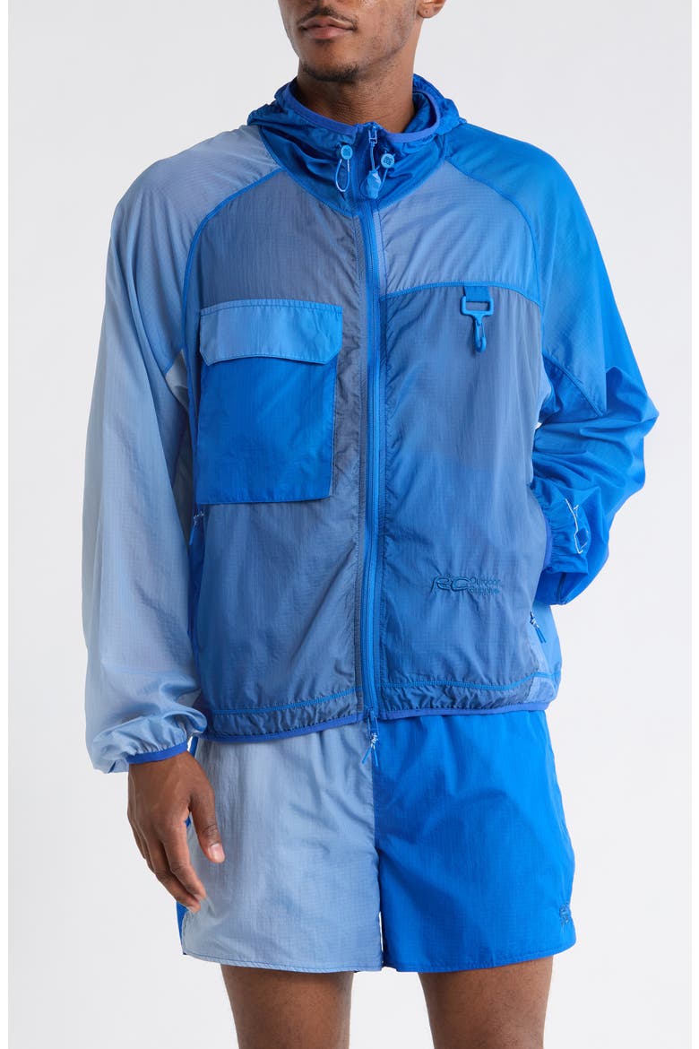 Griffith Colorblock Running Jacket, Alternate, color, BLUE GRADIENT