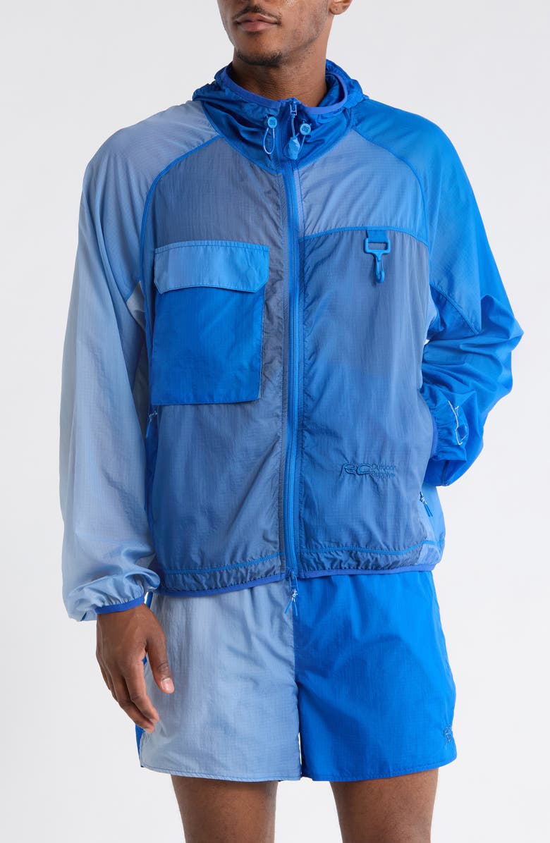 RC Outdoor Supply Griffith Colorblock Running Jacket, Alternate, color, Blue Gradient