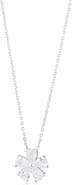 SHYMI Cubic Zirconia Flower Pendant Necklace