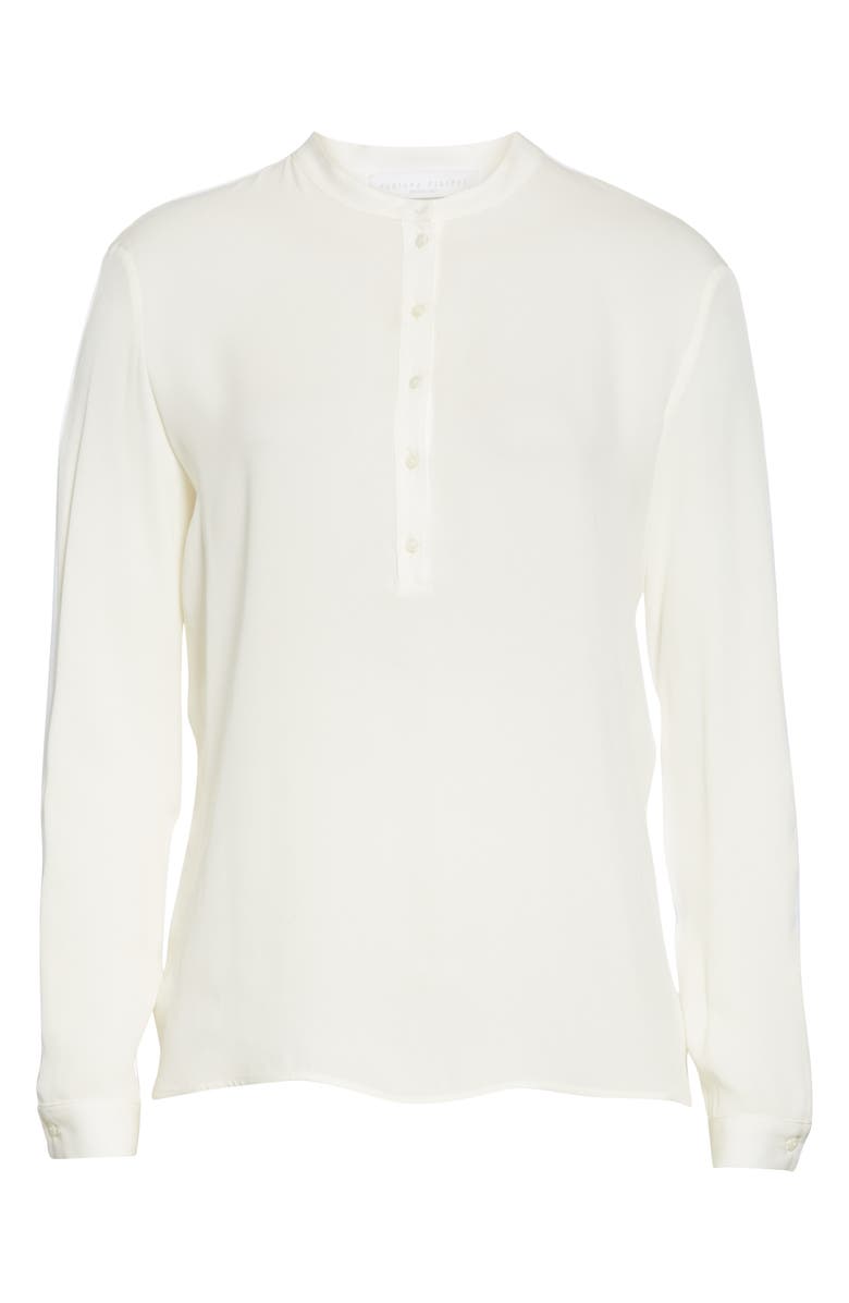 Fabiana Filippi Satin & Jersey Pullover Blouse, Alternate, color,