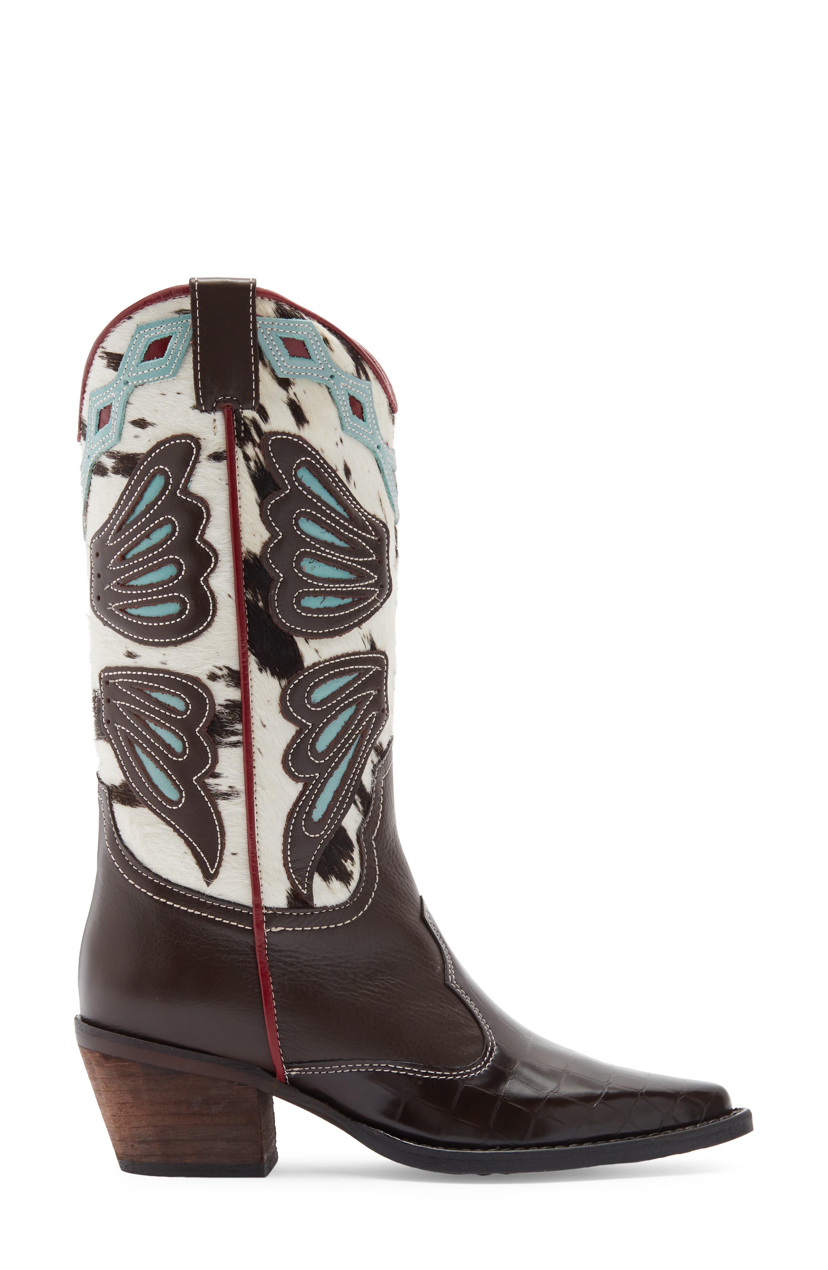 Steve Madden Arroyo Western Boot, Alternate, color, Blue Multi