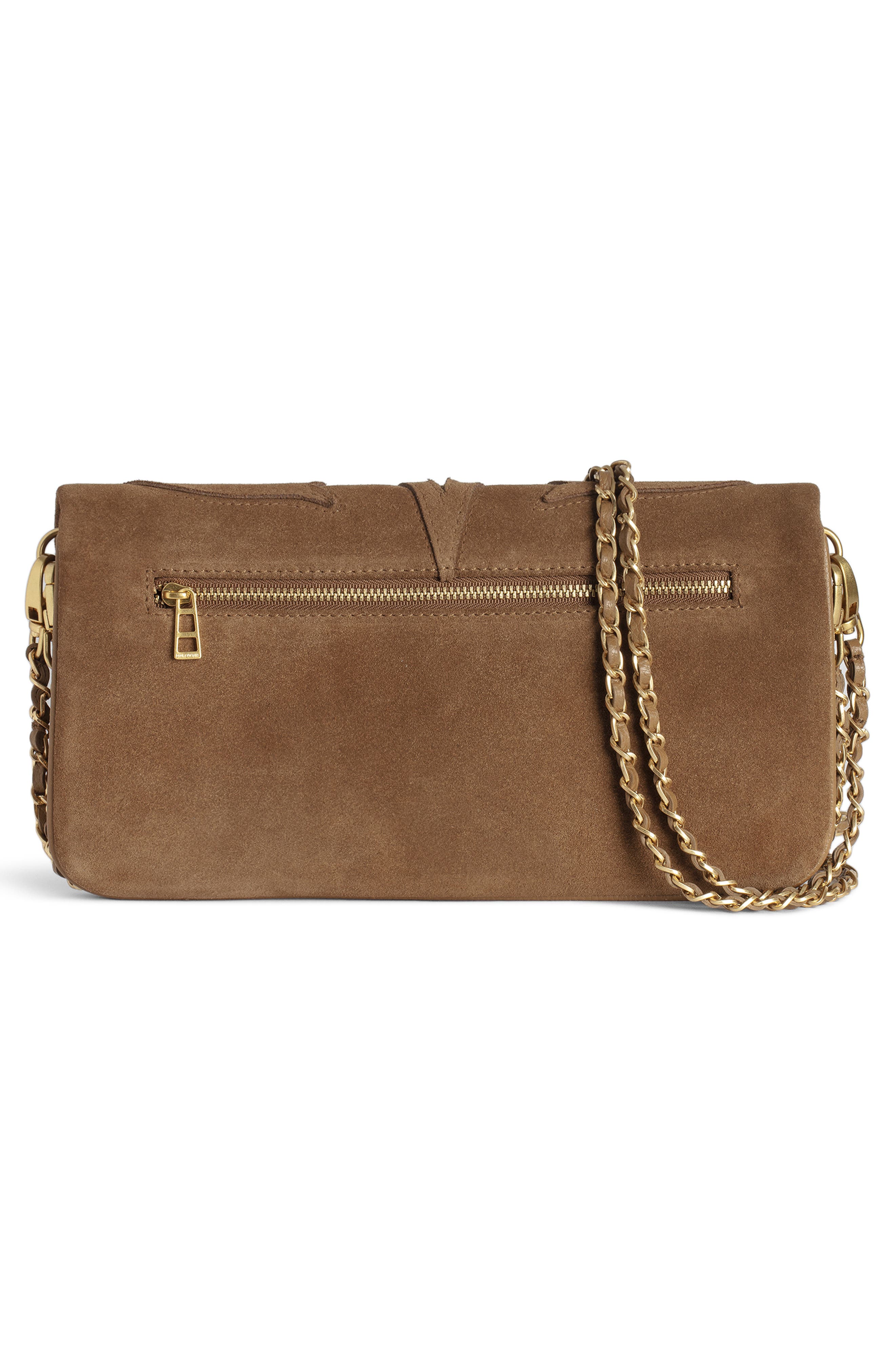 Zadig 
Voltaire Rock Western Suede Crossbody Bag, Alternate, color, 