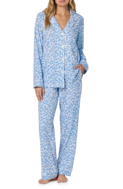 Stretch Cotton Jersey Pajamas (Regular & Plus)